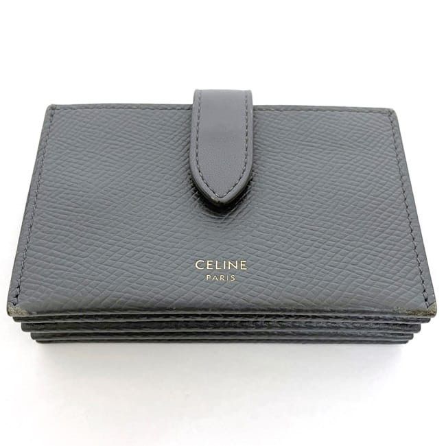 Celine CELINE Grey Leather Size ONE SIZE - 3 Thumbnail