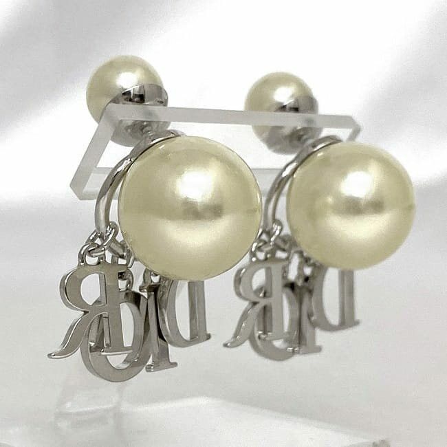 Dior DIOR Earrings Silver Metal Size ONE SIZE - 3 Thumbnail