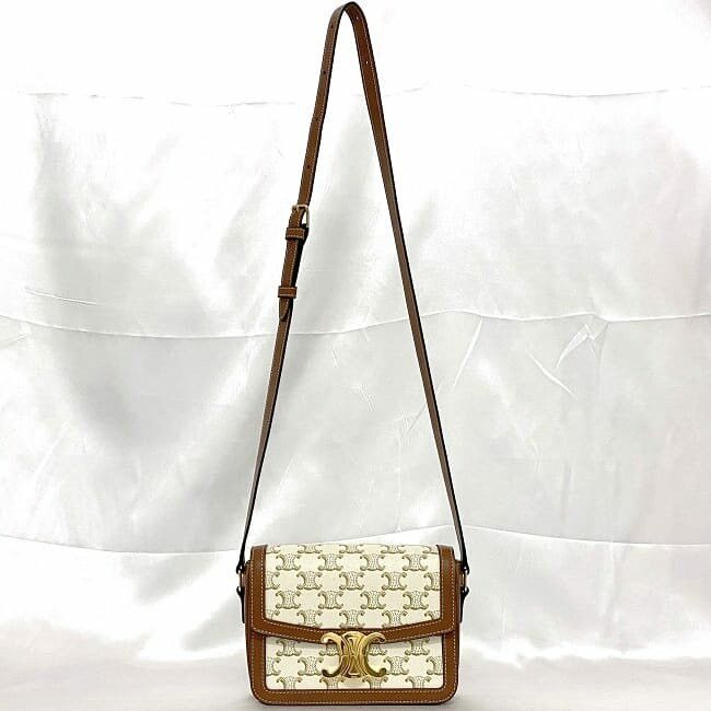 Celine CELINE Shoulder Bag White Pvc Size ONE SIZE - 2 Thumbnail