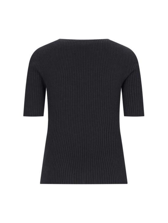 Courreges COURREGES Women Sweater 124MPU130FI0049 9999 Black Size L / US 10 / IT 46 - 2 Thumbnail