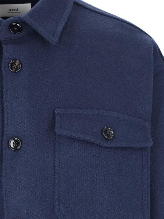 AMI AMI Men Jacket UJK226 WV0016 430 Blue Size US M / EU 48-50 / 2 - 5 Thumbnail