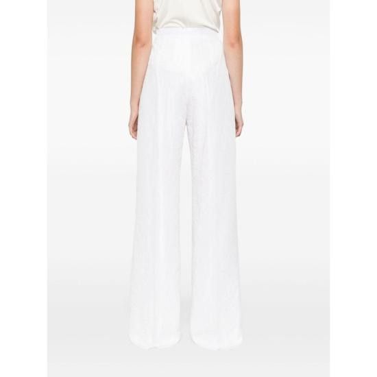 Max Mara MAX MARA Women Pants LARINGE 135 001 WHITE Size 28" / US 6 / IT 42 - 4 Thumbnail