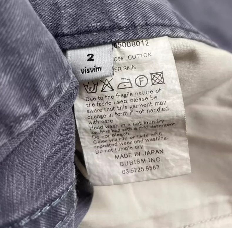 VISVIM FLUXUS 03 CHINO DAMAGED washed casual pants