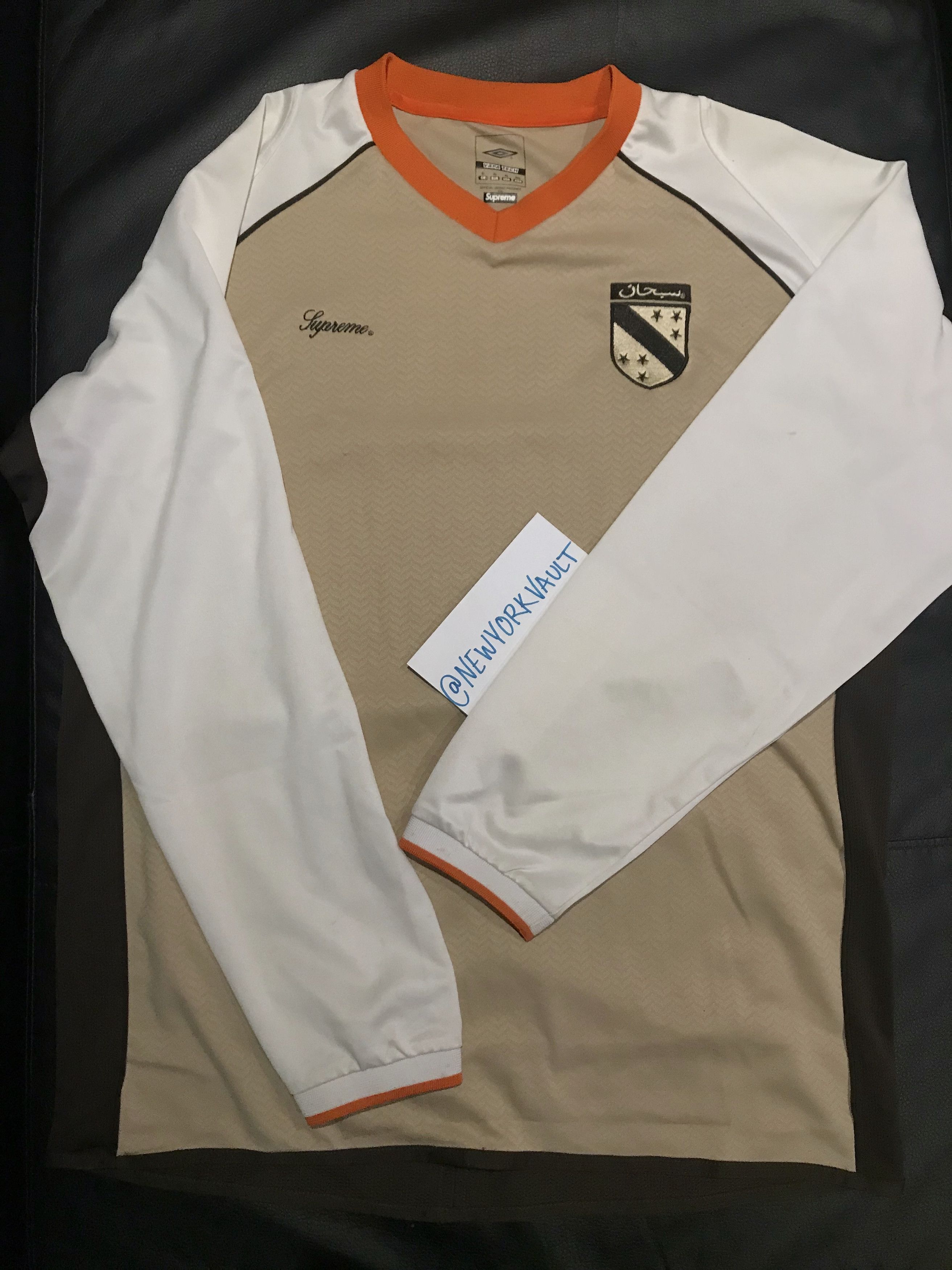 Supreme Supreme x Umbro Arabic Soccer Long Sleeve Jersey *RARE* | Grailed