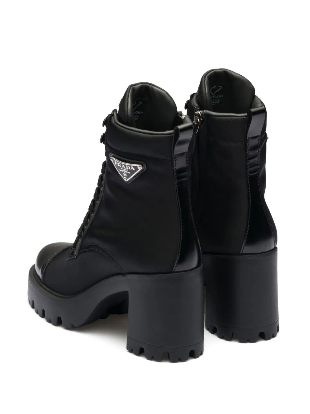 Prada 90mm triangle-logo ankle boots Size US 7 / IT 37 - 3 Thumbnail