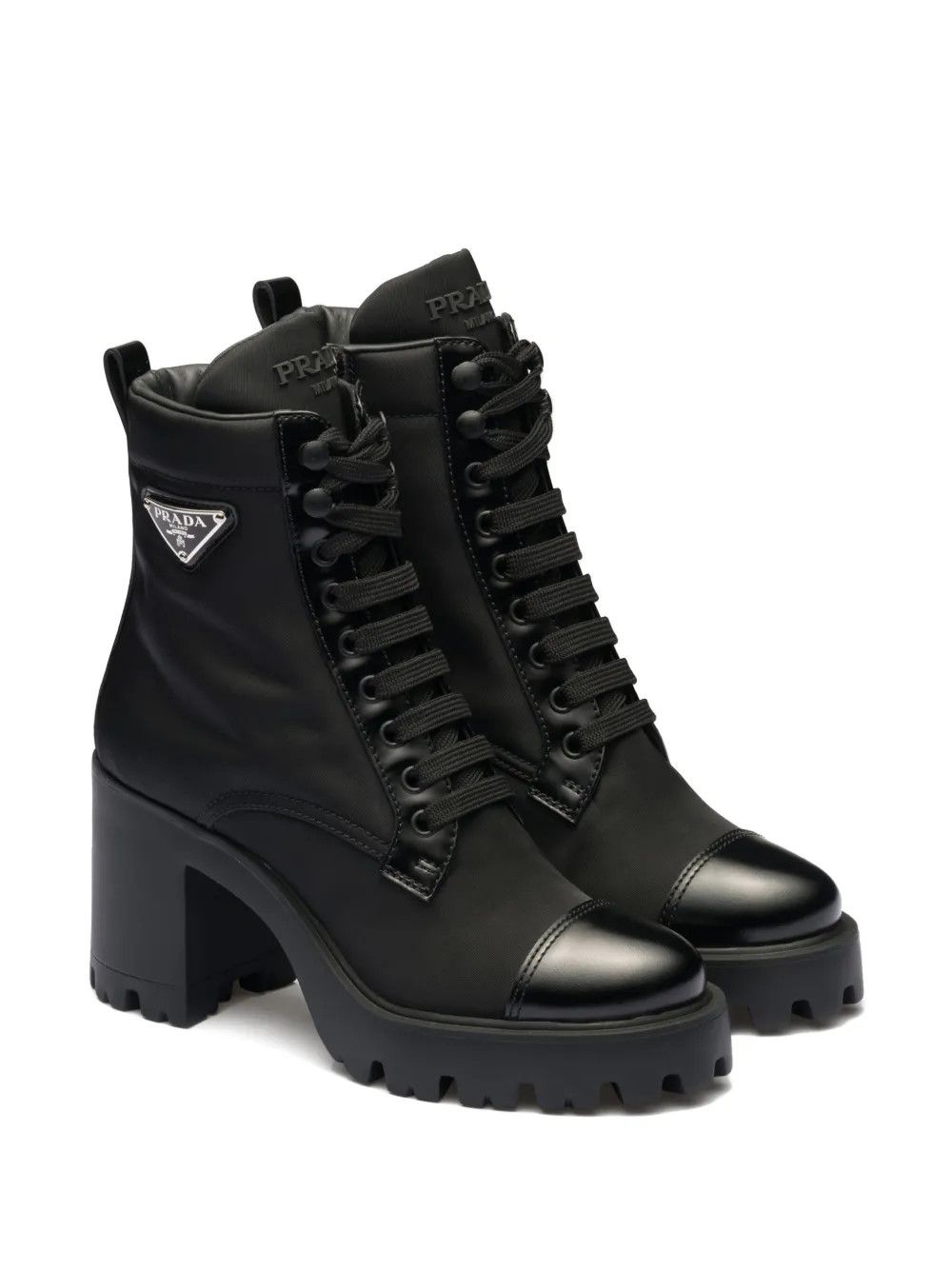 Prada 90mm triangle-logo ankle boots Size US 9.5 / IT 39.5 - 2 Thumbnail
