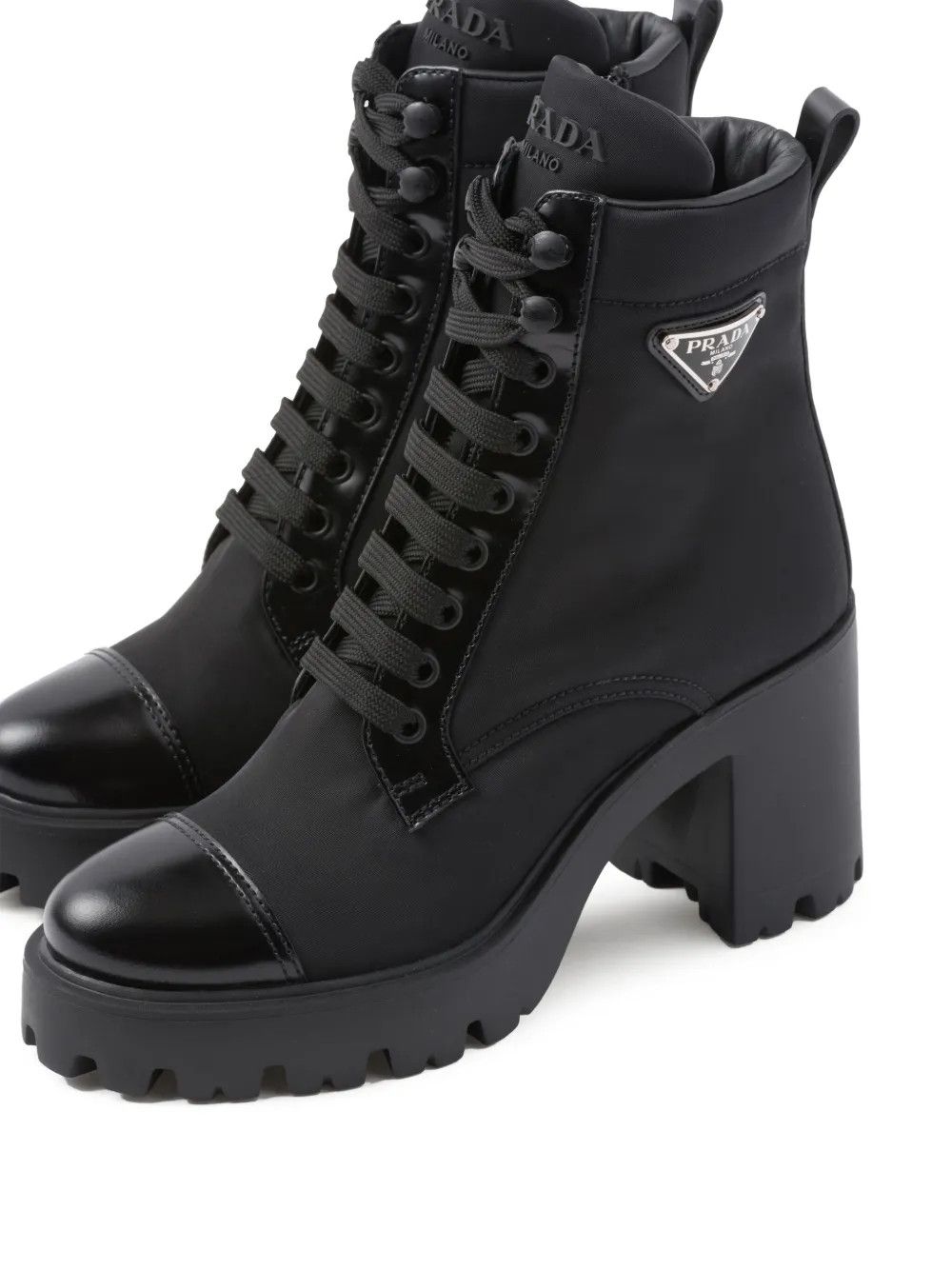 Prada 90mm triangle-logo ankle boots Size US 9.5 / IT 39.5 - 4 Thumbnail