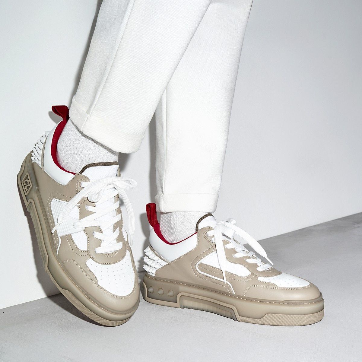 Christian Louboutin Astroloubi Beige&White Size US 9 / EU 42 - 2 Thumbnail
