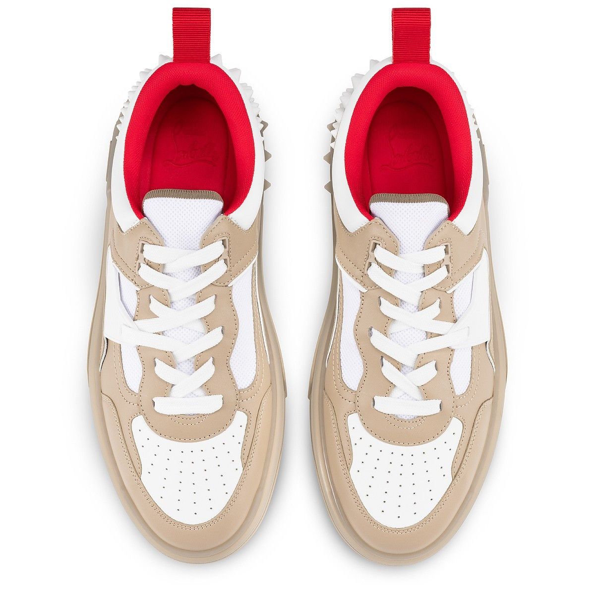 Christian Louboutin Astroloubi Beige&White Size US 12 / EU 45 - 5 Thumbnail