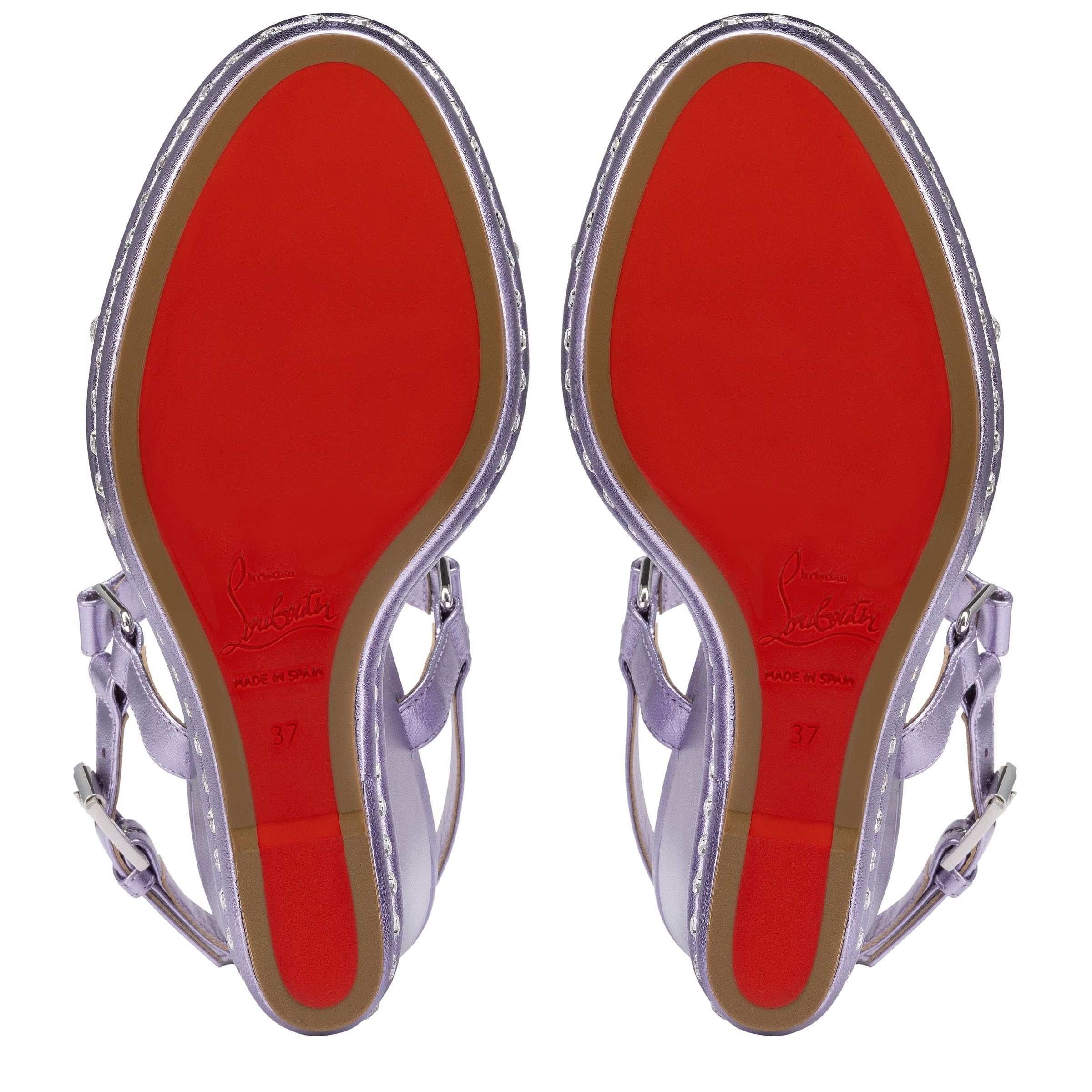 Christian Louboutin Pyrastrass Purple 110mm Size US 5 / IT 35 - 5 Thumbnail