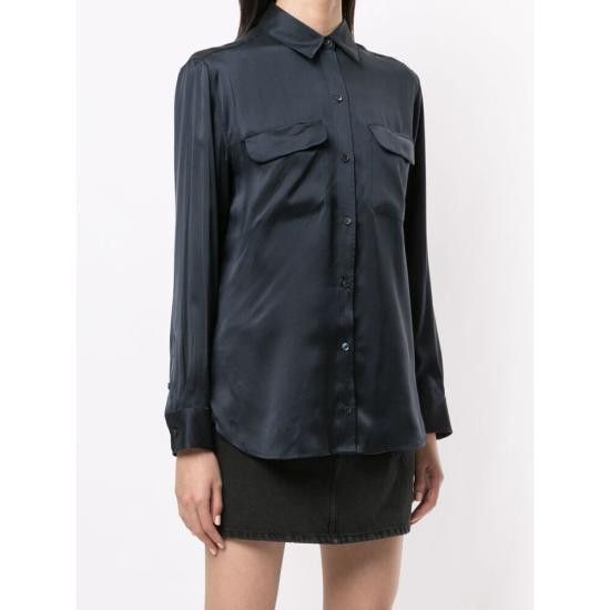 Equipment EQUIPMENT Women Shirts L21E035 ECLIP BLUE Size L / US 10 / IT 46 - 3 Thumbnail