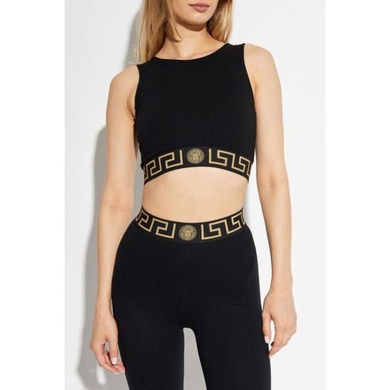 Versace VERSACE Women Tops 1A11143 1015878 1B000 BLACK Size S / US 4 / IT 40 - 3 Thumbnail