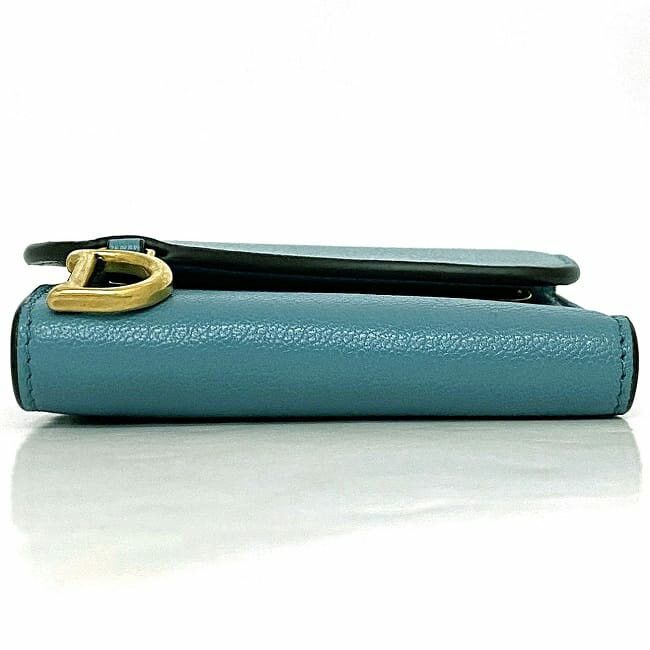 Dior DIOR Blue Leather Size ONE SIZE - 3 Thumbnail