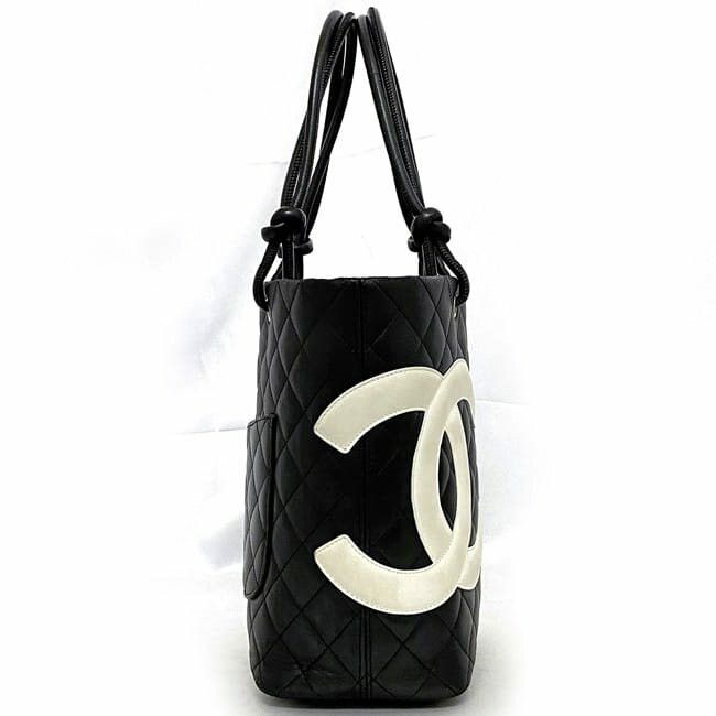 Chanel CHANEL Tote Bag Black Leather Size ONE SIZE - 3 Thumbnail