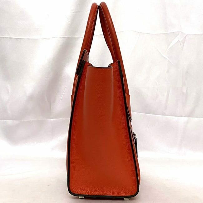 Celine CELINE Tote Bag Orange Leather Size ONE SIZE - 3 Thumbnail