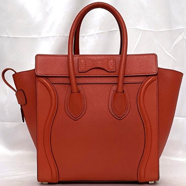 Celine CELINE Tote Bag Orange Leather Size ONE SIZE - 2 Thumbnail