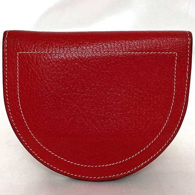 Hermes HERMES Red Leather Size ONE SIZE - 2 Thumbnail