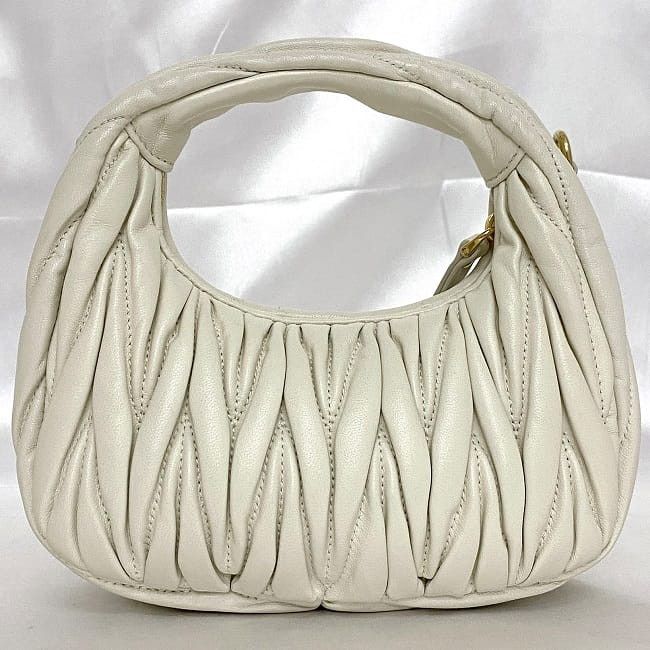Miu Miu MIU MIU Shoulder Bag White Leather Size ONE SIZE - 3 Thumbnail