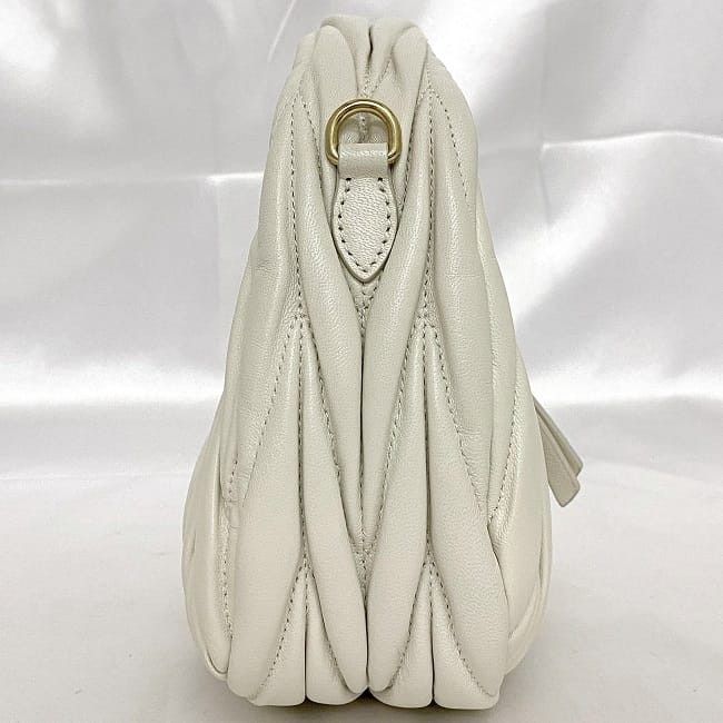 Miu Miu MIU MIU Shoulder Bag White Leather Size ONE SIZE - 2 Thumbnail