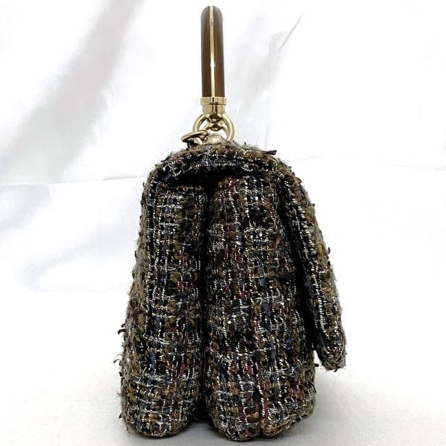Chanel CHANEL Shoulder Bag Brown Tweed Size ONE SIZE - 3 Thumbnail