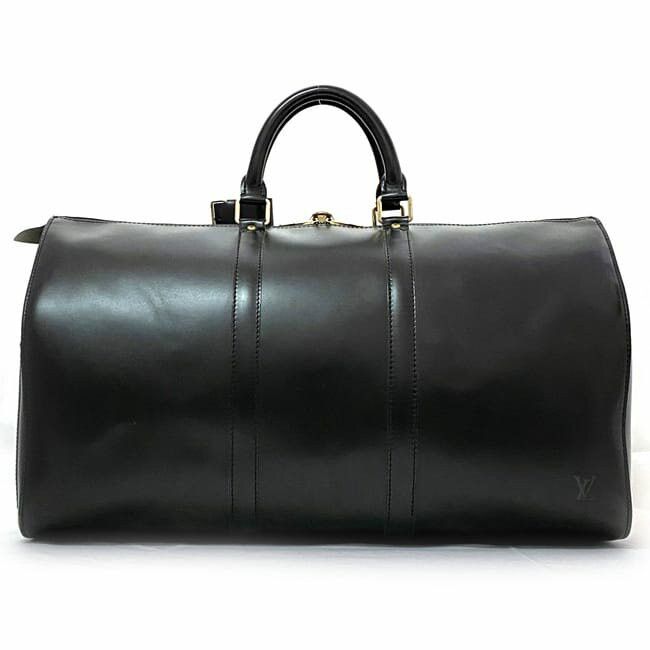 Louis Vuitton LOUIS VUITTON Travel Bag Black Leather Size ONE SIZE - 2 Thumbnail