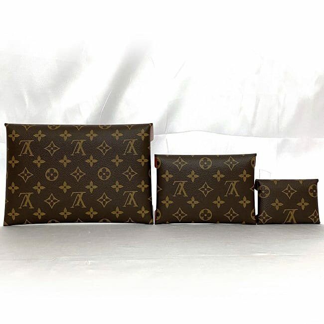 Louis Vuitton LOUIS VUITTON Clutch Bag Brown Cotton Size ONE SIZE - 3 Thumbnail