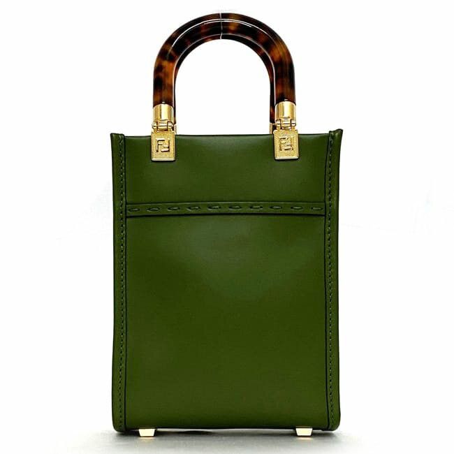 Fendi FENDI Mini Bag Green Leather Size ONE SIZE - 3 Thumbnail