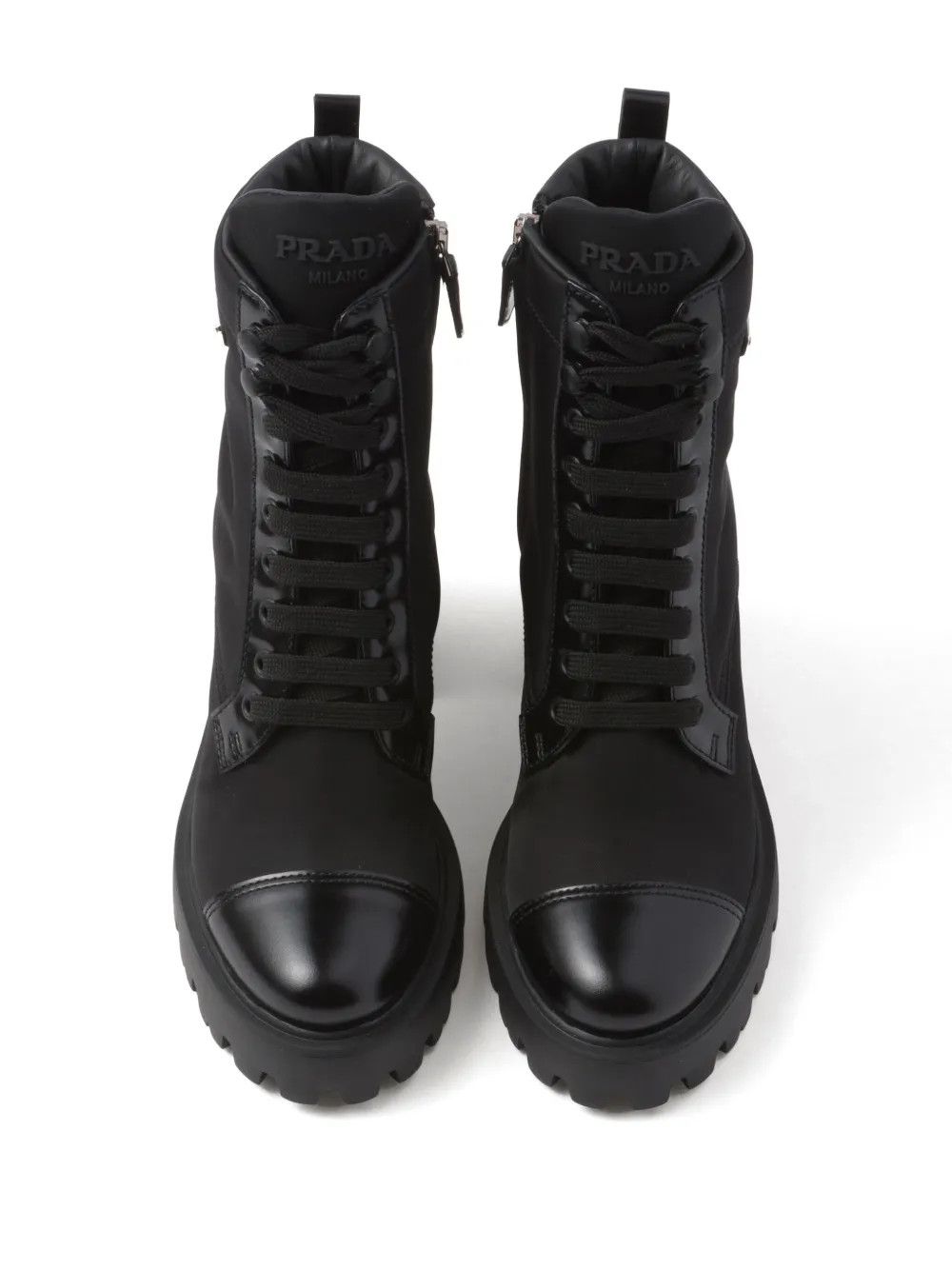 Prada 90mm triangle-logo ankle boots Size US 5.5 / IT 35.5 - 2 Thumbnail