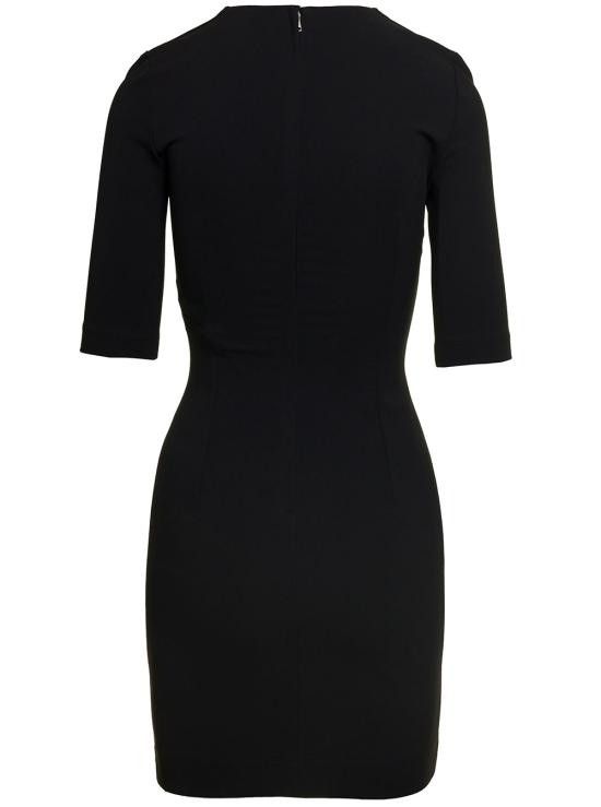 Dolce & Gabbana DOLCE & GABBANA Women Dresses F6AUTTFUGKFN0000 Black Size S / US 4 / IT 40 - 2 Thumbnail