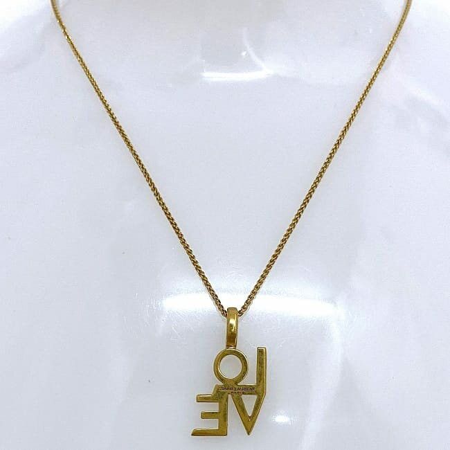 Yves Saint Laurent YVES SAINT LAURENT Necklace Gold Plated Size ONE SIZE - 2 Thumbnail