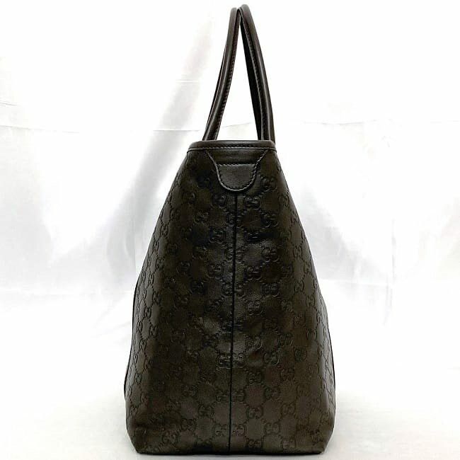 Gucci GUCCI Tote Bag Brown Leather Size ONE SIZE - 2 Thumbnail