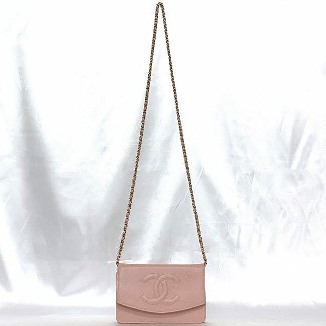 Chanel CHANEL Pink Leather Size ONE SIZE - 2 Thumbnail