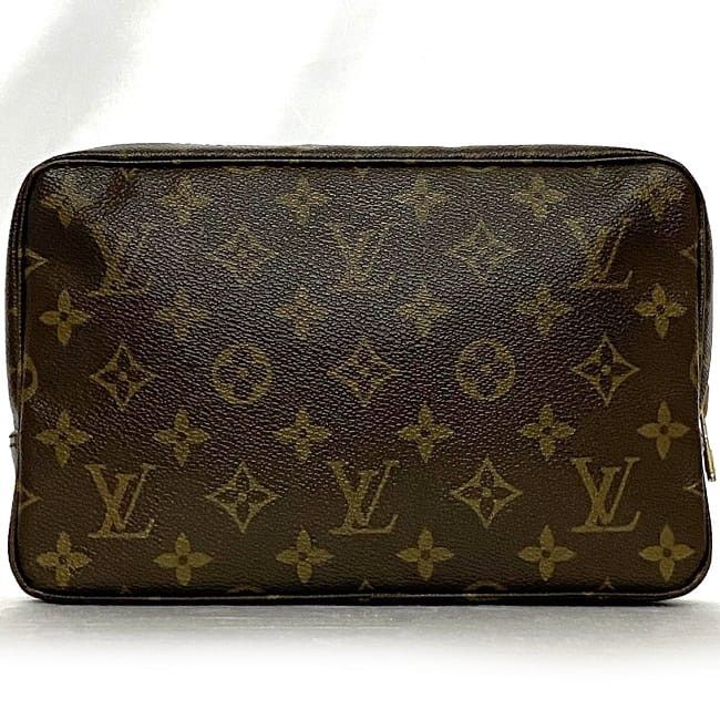 Louis Vuitton LOUIS VUITTON Clutch Bag Brown Cotton Size ONE SIZE - 3 Thumbnail