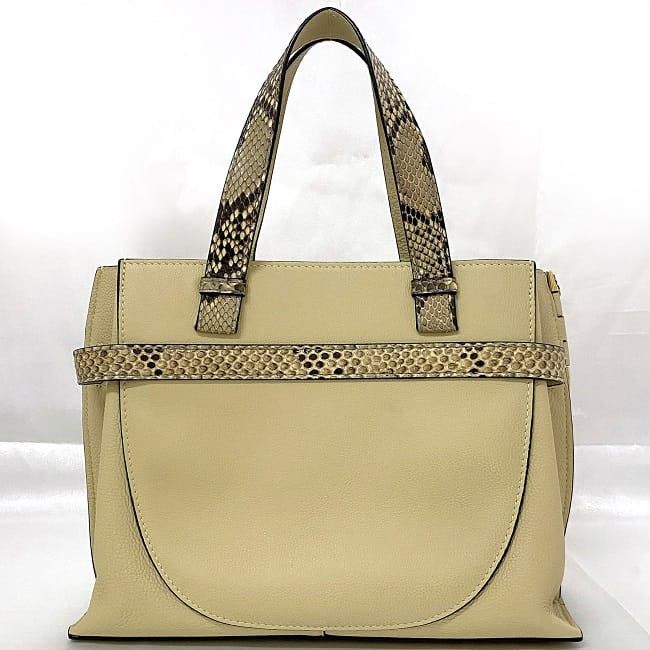 Loewe LOEWE Handbag Neutrals Leather Size ONE SIZE - 3 Thumbnail