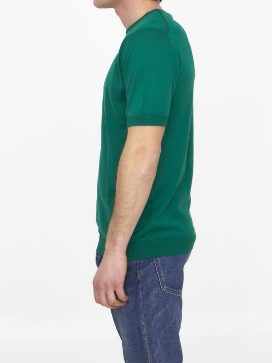 John Smedley JOHN SMEDLEY Men Sweater BELDEN GREEN Size US S / EU 44-46 / 1 - 3 Thumbnail