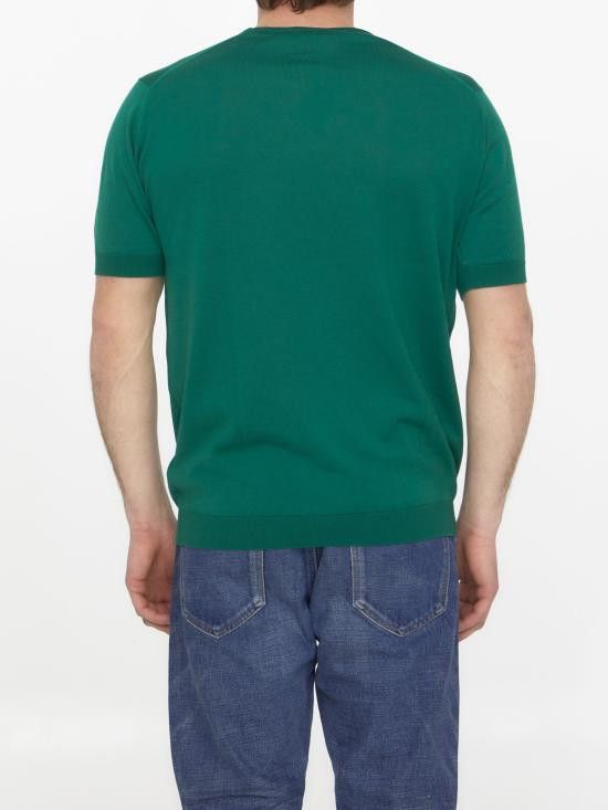 John Smedley JOHN SMEDLEY Men Sweater BELDEN GREEN Size US S / EU 44-46 / 1 - 4 Thumbnail
