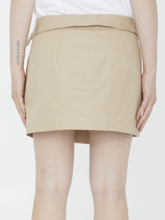 Burberry BURBERRY Women Skirts 8071196 BEIGE Size 26" / US 2 / IT 38 - 4 Thumbnail