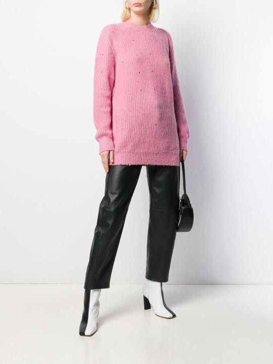 MSGM MSGM Women Sweater 2742MDM25719595812 PINK Size S / US 4 / IT 40 - 2 Thumbnail