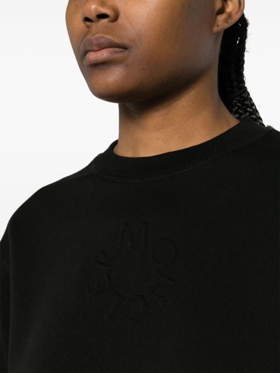 Moncler MONCLER Women Hoodies J10938G00006809KR 999 BLACK Size S / US 4 / IT 40 - 5 Thumbnail