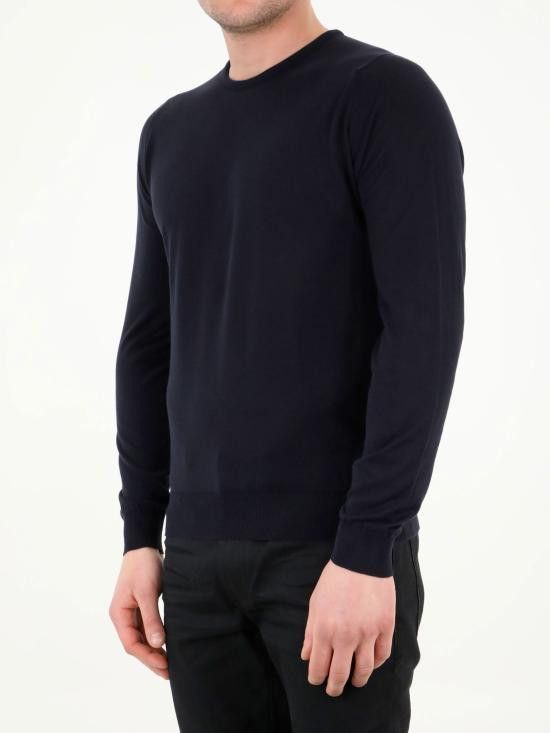 John Smedley JOHN SMEDLEY Men Sweater HATFIELD BLUE Size US XXL / EU 58 / 5 - 2 Thumbnail