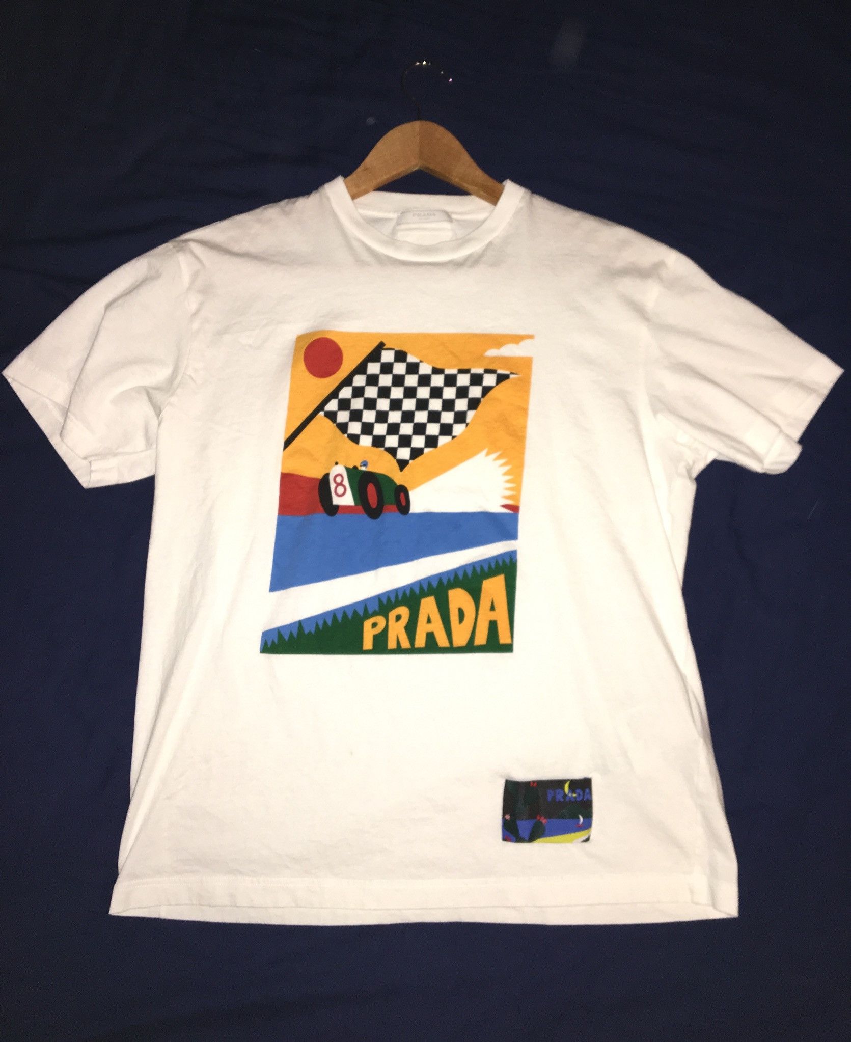 Prada car t shirt hotsell