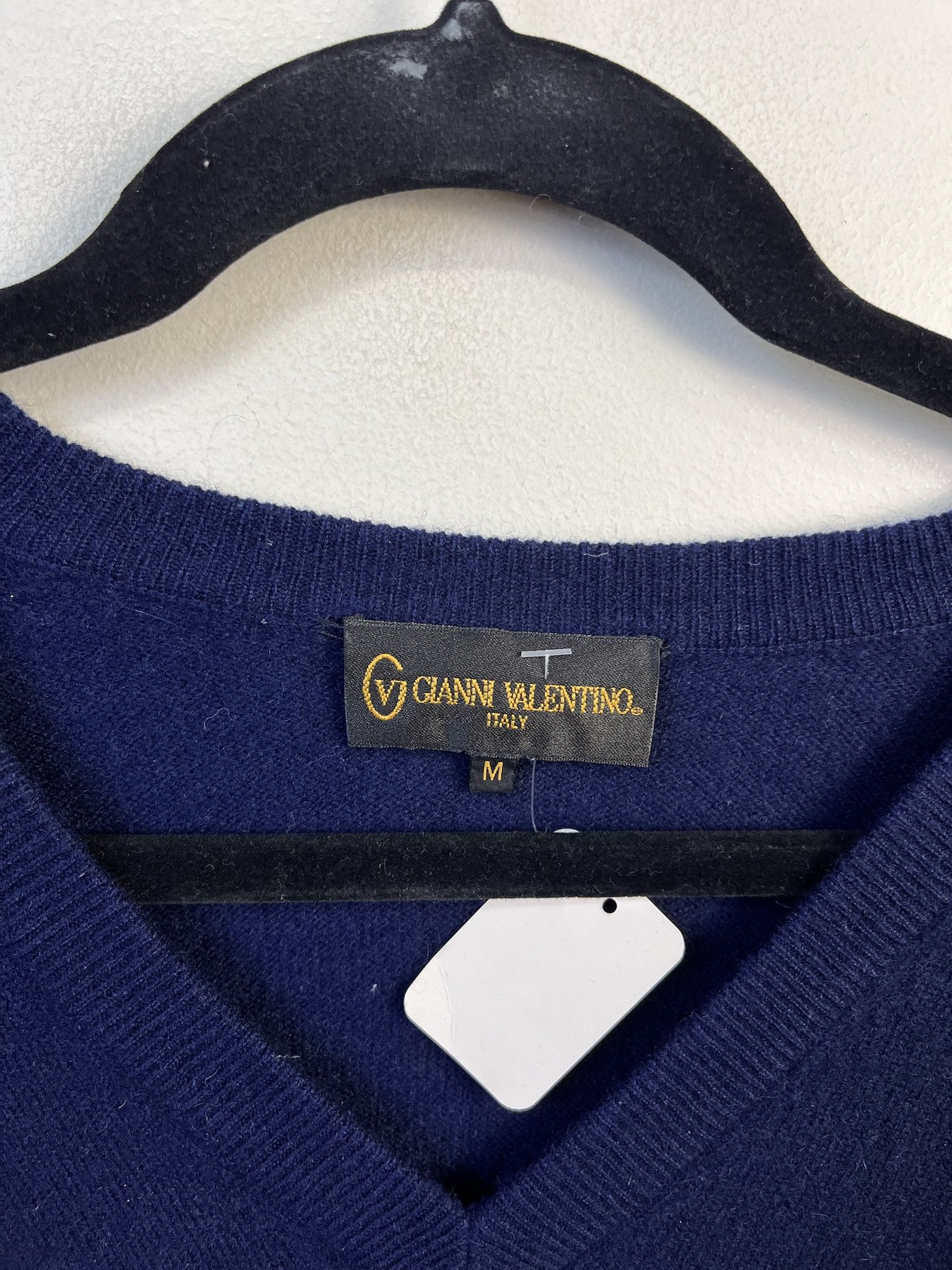 Valentino Vintage Knit Sweater 1990s Thick Knit Valentino Navy Knit Sweater Size M Size US M / EU 48-50 / 2 - 2 Thumbnail