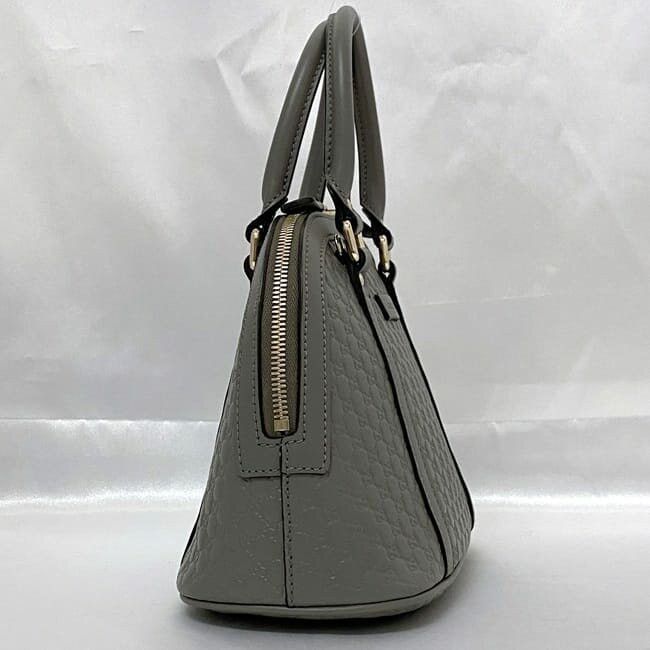 Gucci GUCCI Handbag Grey Leather Size ONE SIZE - 3 Thumbnail