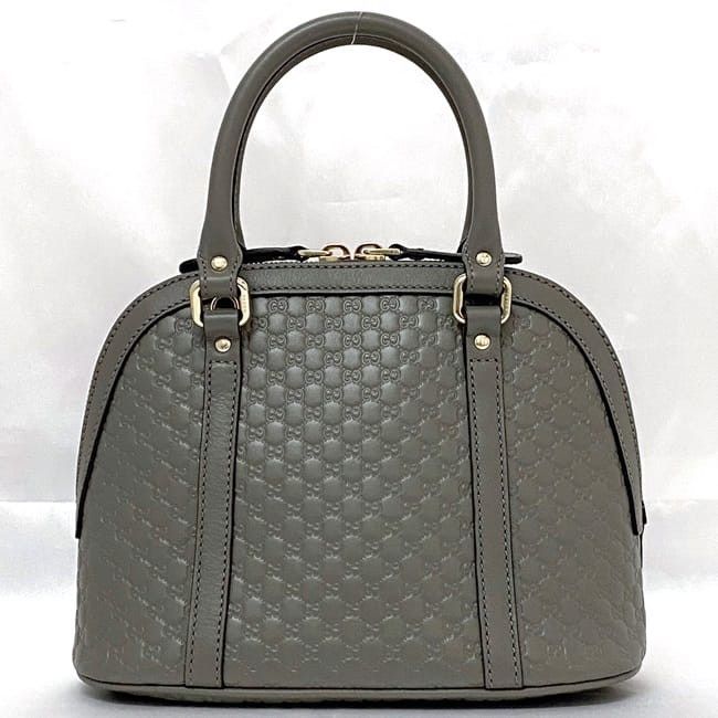 Gucci GUCCI Handbag Grey Leather Size ONE SIZE - 2 Thumbnail