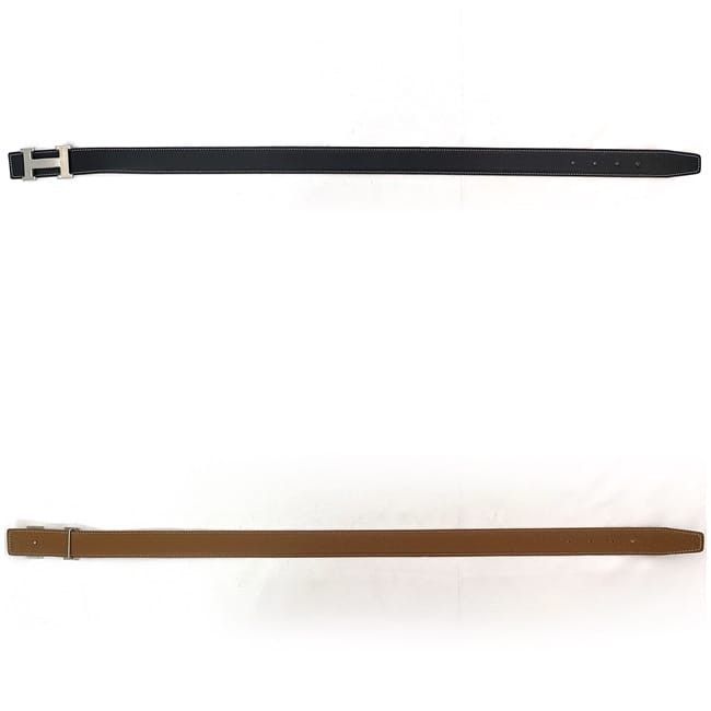 Hermes HERMES Belt Black Leather Size ONE SIZE - 2 Thumbnail