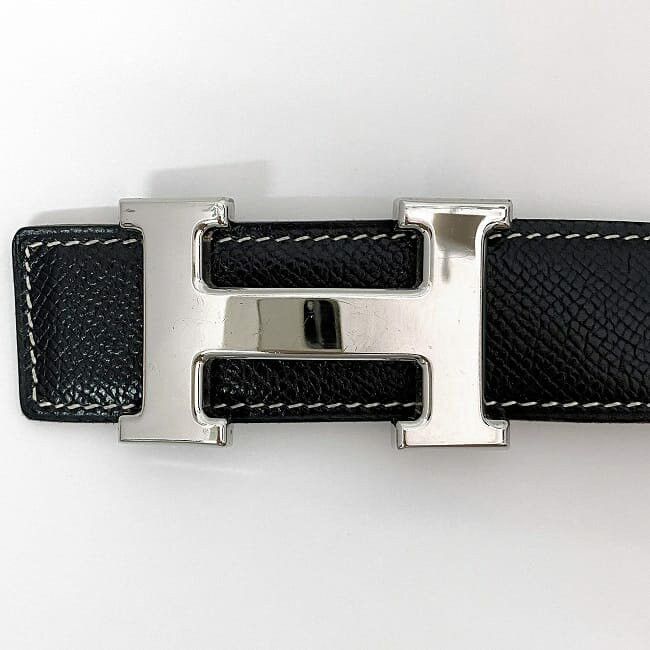 Hermes HERMES Belt Black Leather Size ONE SIZE - 3 Thumbnail