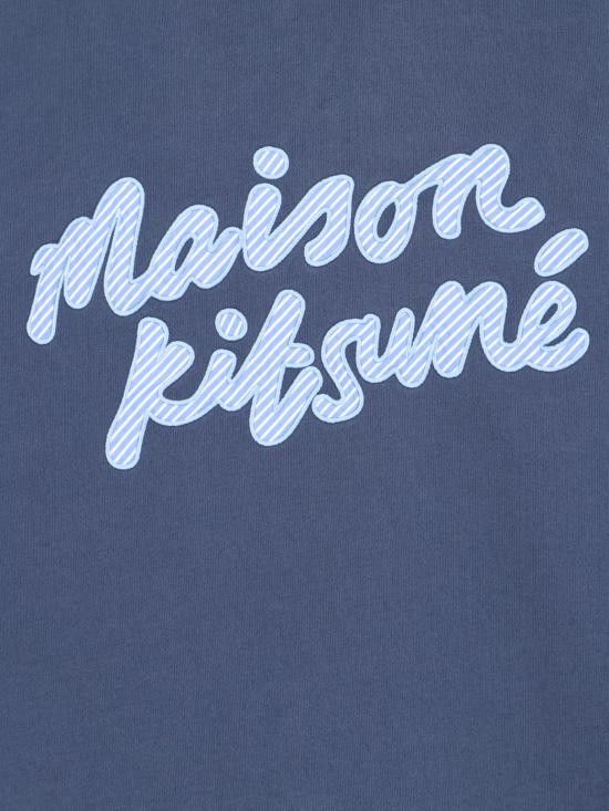 Maison Kitsune MAISON KITSUNE Men Hoodies MM00707KM0001 P476 Blue Size US XL / EU 56 / 4 - 3 Thumbnail