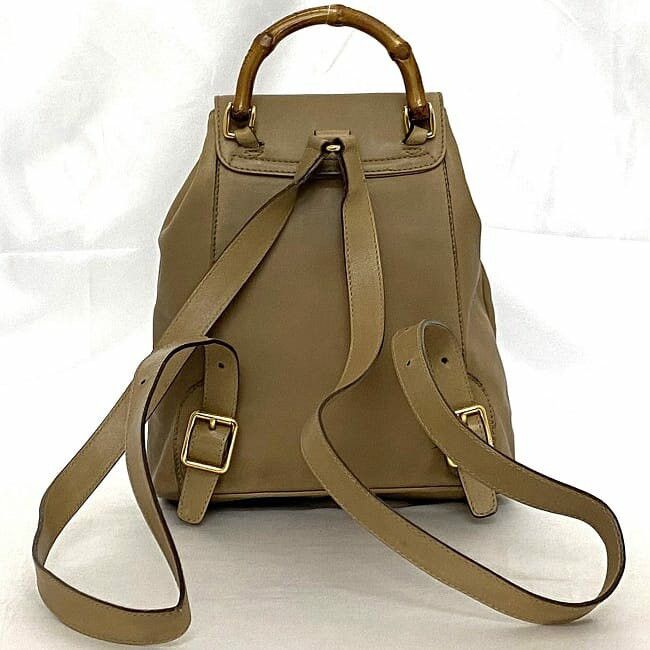 Gucci GUCCI Backpack Neutrals Leather Size ONE SIZE - 3 Thumbnail