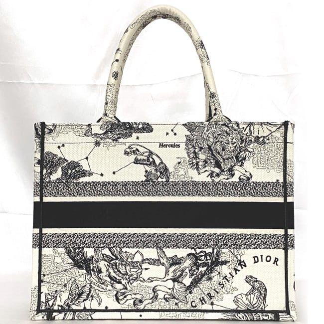 Dior DIOR Tote Bag White Cotton Size ONE SIZE - 3 Thumbnail
