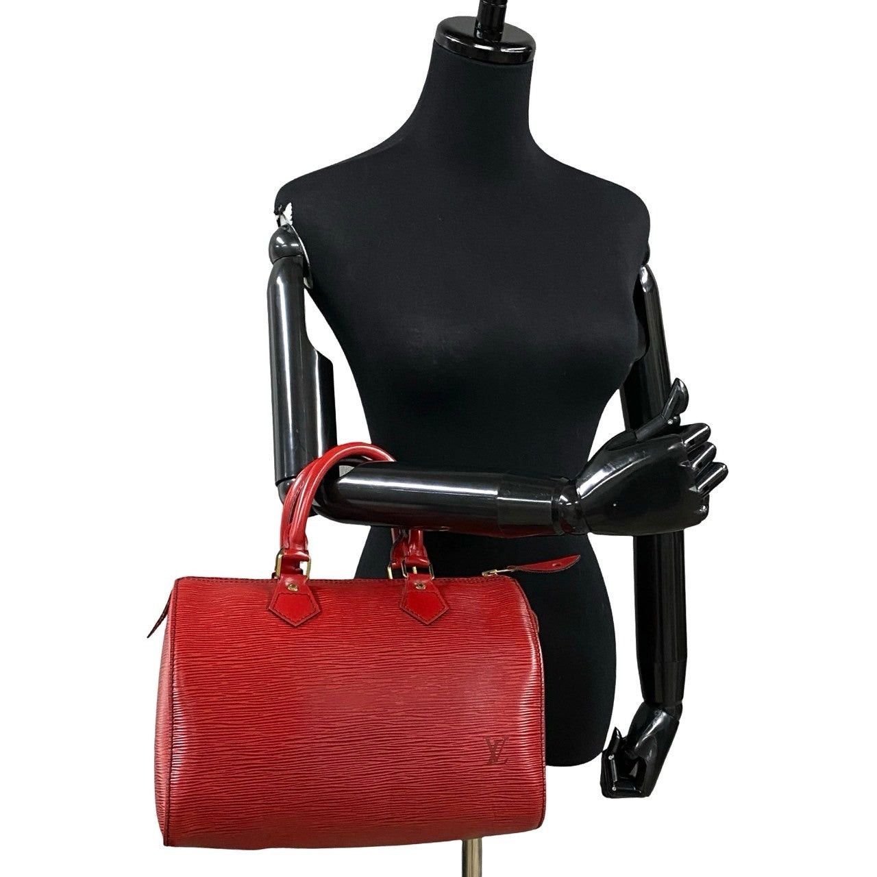Louis Vuitton Louis Vuitton Handbag Red Leather Size ONE SIZE - 3 Thumbnail